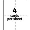 Avery Cards, Post, Inkjt, 5.5X4.25 200PK AVE8387